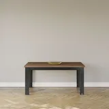 Set One by Musterring Esstisch York 160 x 90 cm Holzoptik Graphit / Eiche