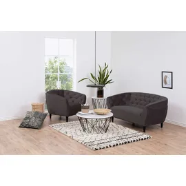 Actona Relaxsessel Ria Polyester 97 x 78 x 83 cm Dunkelgrau mit Kissen