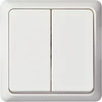 Elso Serienschalter 10A RENOVIERUNG komplett Schraubklemme reinweiß
