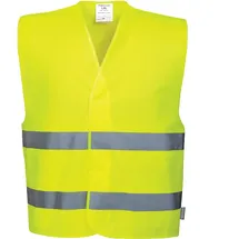 PORTWEST Weste mit Doppelstreifen In Farbe: gelb, Größe 4x/5x - Portwest