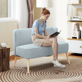 Homcom Sofa Holz Stoff, Schaumstoff