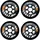 K2 URBAN Bolt 80MM 90A 4-Wheel Pack – Black – 30F3014