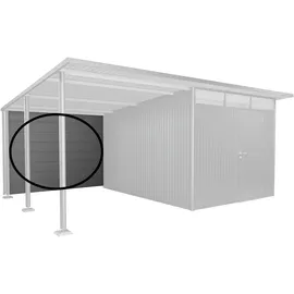 Biohort Rückwand für Seitendach Gr. L Quarzgrau-Metallic