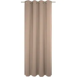 Vorhang WIRTH "Uni Collection", beige, B:142cm H:245cm, Baumwolle (Bio-Baumwolle), Gardinen, nach Maß