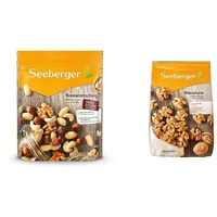 Seeberger Nusskernmischung 7er Pack: Pure Nuss-Mischung aus knackigen Haselnusskernen & Walnusskerne: Walnüsse ohne Schale - reich an Omega-3-Fettsäuren - ideal als gesunde Zwischenmahlzeit