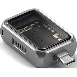 Satechi USB-C Mini NVMe SSD Enclosure Effizientes und kompaktes Aluminium-Gehäuse für 2230 mm NVMe SSD Laufwerke