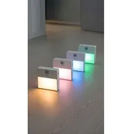 Ansmann Sensor-Nachtlicht NL5R wiederaufladbar 1600-0481 Nachtlicht mit Bewegungsmelder Rund LED Warmweiß Weiß