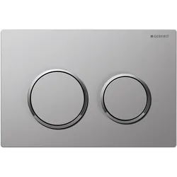 Geberit WC-Betätigungsplatte Modell Kappa20 - 115.240.KJ.1, Montagezubehör, chrom seidenglanz/chrom hochglanz/chrom seidenglanz