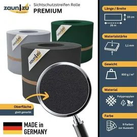 zaunzu® Zaunblende 26 m Anthrazit