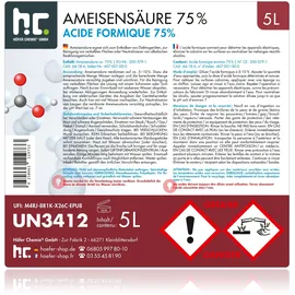 Höfer Chemie 5 l Ameisensäure 75% technische Qualität