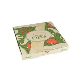 Papstar Pizzakartons pure weiß, rot, grün, creme 24,0 x 3,0 cm, 100 St.