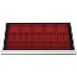 Simplaflex Schubladenorganizer, BxT: 800 x 450 mm, Kunststoff - rot
