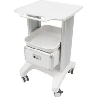 Rollwagen Medizinisch Trolley Cart Tragkraft 100kg Kosmetikwagen mit Lenkrollen Tragbar Gerätewagen Beistellwagen Rollbarer Studiowagen für Labor Klinik Krankenhaus Salon
