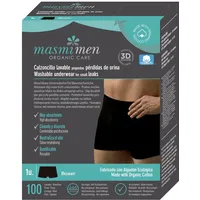 Bio Inkontinenz Men | Boxershort | Waschbar | bis zu 100x Widerverwendbar | Schwarz | MASMI Reuse (M)