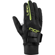 Leki PRC Shark Skihandschuhe Schwarz/Gelb 9,5
