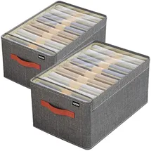 luxuskollektion Kleiderschrank Organizer 2er Set 9-tlg. grau