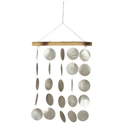IB Laursen Windspiel mit Strandmuscheln und Seegras, antiksmoke