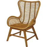 Tom Tailor SIT Sessel »T-RATTAN ARMCHAIR«, Rattanarmlehnstuhl mit Teakholzgestell und organischer Form,