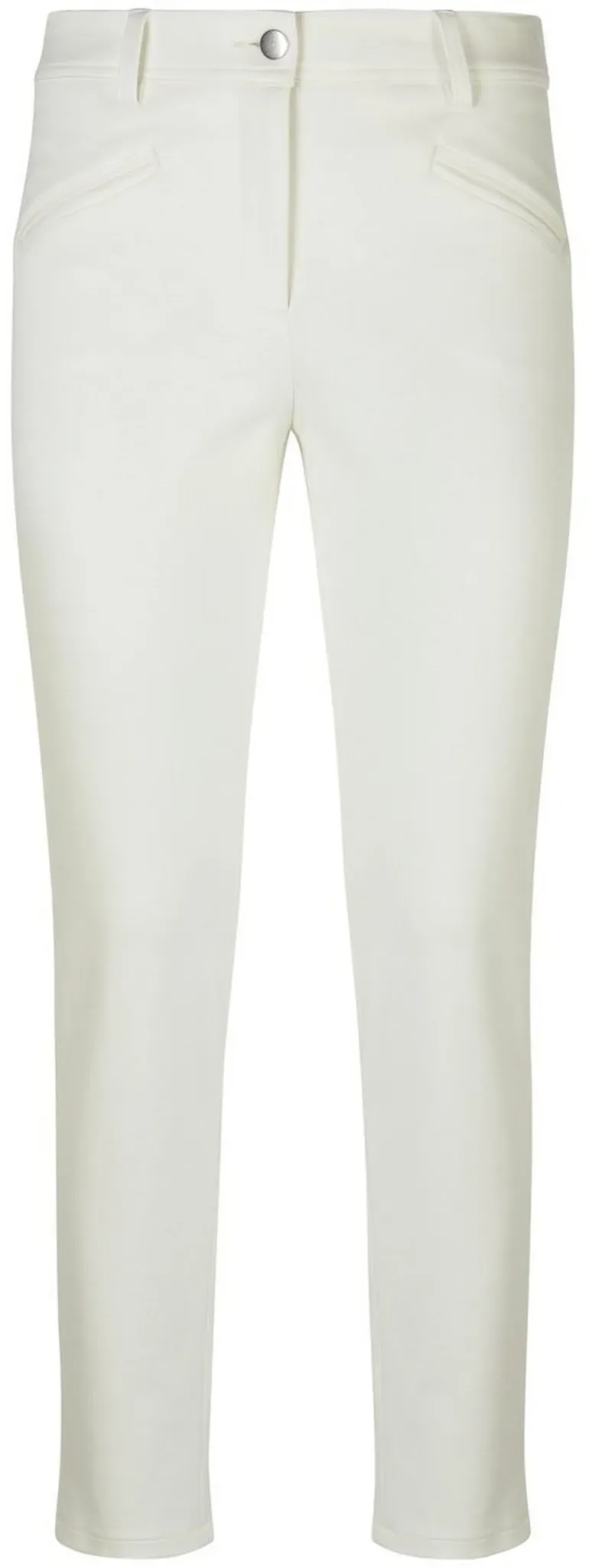 Le pantalon en jersey coupe Sylvia  Peter Hahn blanc