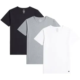 G-Star T-Shirt, 3er Pack - COVE, Rundhals, einfarbig Schwarz/Grau/Weiß XL