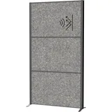 Maul Akustik-Trennwand MAULconnecto 9601089, dunkelgrau 100,0 x 182,0 cm, 1 St.