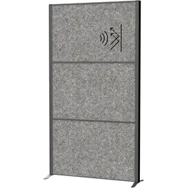 Maul Akustik-Trennwand MAULconnecto 9601089, dunkelgrau 100,0 x 182,0 cm, 1 St.
