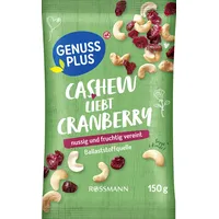 Genuss plus CASHEW-CRANBERRY-MIX 150,0 g