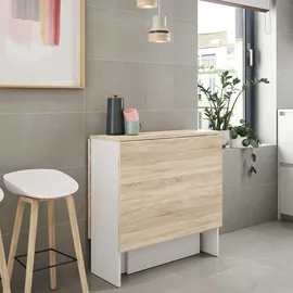 Dmora Klapptisch 140 x 78 x 77 cm Weiß