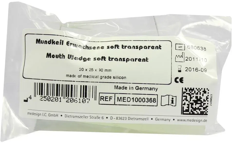 Mundkeil 20x25x90 mm soft transparent 1 St