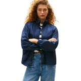 Tommy Hilfiger Damen, Windbreaker Jacke NYLON PACKABLE mit Reißverschluss, blau (Dark night navy), XS