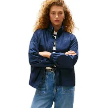 Tommy Hilfiger Damen, Windbreaker Jacke NYLON PACKABLE mit Reißverschluss, blau (Dark night navy), XS