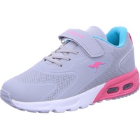 KANGAROOS KX-Giga EV Sneaker, Vapor Grey/Daisy pink, 33 EU
