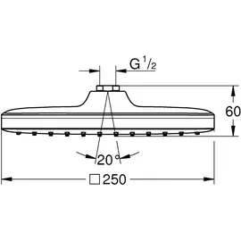 Grohe Vitalio Comfort 250 Kopfbrause (26695000)