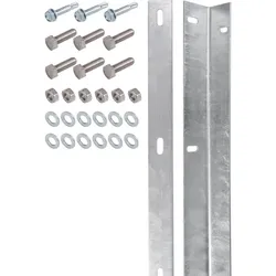 Alberts® Befestigungsleiste f.Doppelstab-Gittermatten,feuerverz.Länge:1600 mm,m.Schrauben 623111