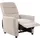 Beliani Fernsehsessel SANDE Polyester 76 x 102 x 83 cm Beige mit Fußstütze