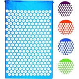 Shanti Akupressur Akupressurkissen Kissen Nagelkissen (72 x 41 x 2 cm, Blau, 902) Akupunktur Akupunkturkissen Massage Massagekissen Matte Massagematte Akupunkturmatte Iplikator