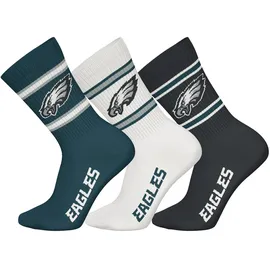 NFL Crew Socken 3er Pack Grün/Schwarz/Weiß 39-42