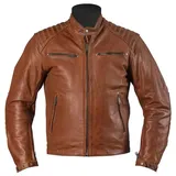 Helstons Rocker Lederjacke Braun M