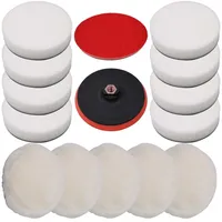 vidaXL Polierschwamm Set 14-tlg. 180 mm
