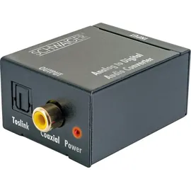 Schwaiger Audio-Adapter Analog zu Digital Audio Konverter - Schwarz