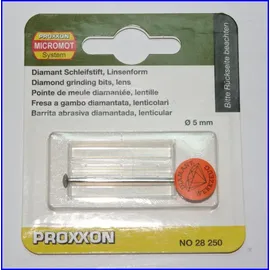 PROXXON 28250 Diamantschleifstift Form Linse Durchmesser 5mm,