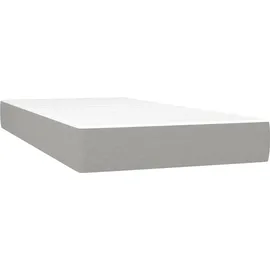 vidaXL Boxspringbett 100 x 200 cm Hellgrau