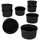 Mambocat 8er Set Muffin Schälchen Schwarz 180 ml