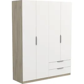 Demeyere Drehtürenschrank Ghost 157,3 x 203 x 51,1 cm Weiß