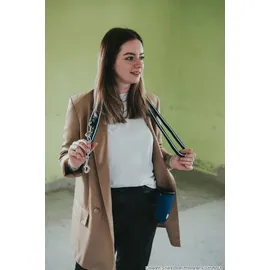 Hunter Verstellbare Führleine Hilo 20/200, blau