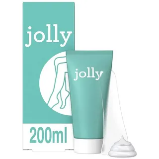 JOLLY Enthaarungscreme für den Körper - Haarentfernungs-Set für sanftere Haut 200 ml