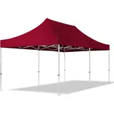 TOOLPORT Faltpavillon 3 x 6 m inkl. Seitenteile Rot