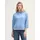 Tom Tailor Damen Hoodie Sweatshirt aus Scuba, blau, Uni, Gr. M