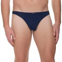 Bruno Banani Check Line 2.0 String Blau L 6er Pack