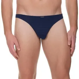 Bruno Banani Check Line 2.0 String Blau L 6er Pack